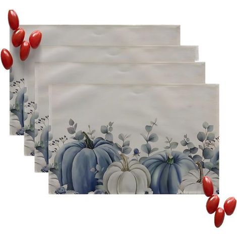 Vierteiliges Platzset – Platzsets – Festliche Platzsets – Abwaschbare Platzsets – Küchendekoration – Partydekoration – 30 x 45 cm (1/5)