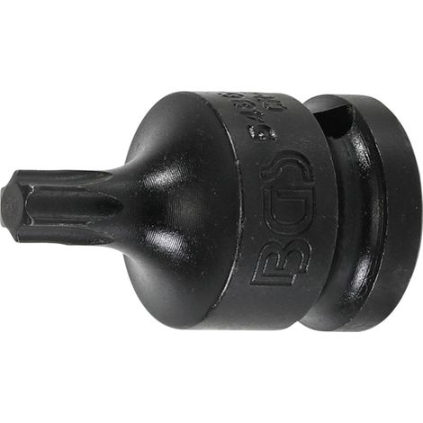 Punta de vaso de impacto  longitud 42 mm  entrada 12,5 mm (1/2")  perfil en T (para Torx) T45