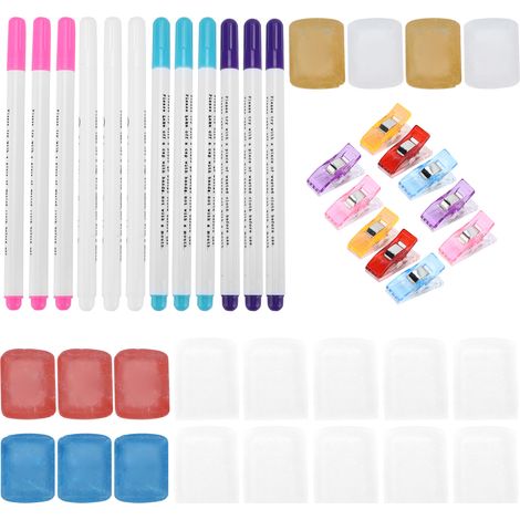 Tailors Chalk Triangle Easy Grasp Paste Erasable Sewing Supplies for Fabric Painting (1/5)