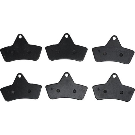 Bremsbeläge für Arctic Cat 250 300 400 500, 6 Stück, alterungsbeständig, geräuscharm, konstante Bremsleistung.