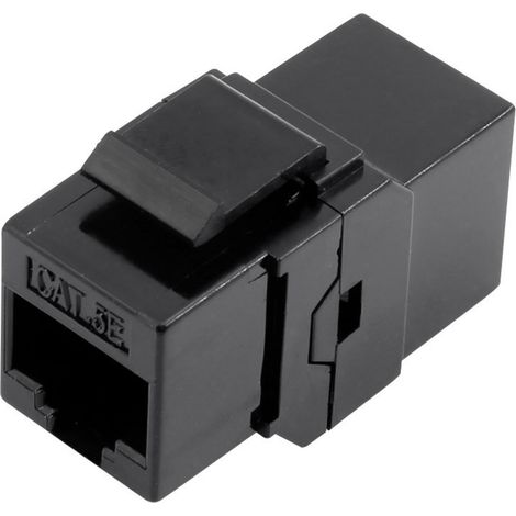 TRU COMPONENTS 93013c1176 RJ45 Doppelkupplung 1425900 Adapter, gerade Schwarz 1 St. (1/3)