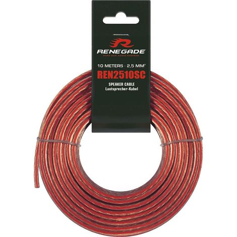 Cable para altavoces Renegade REN2510SC, sección transversal 2x2,5 mm², longitud 10 m