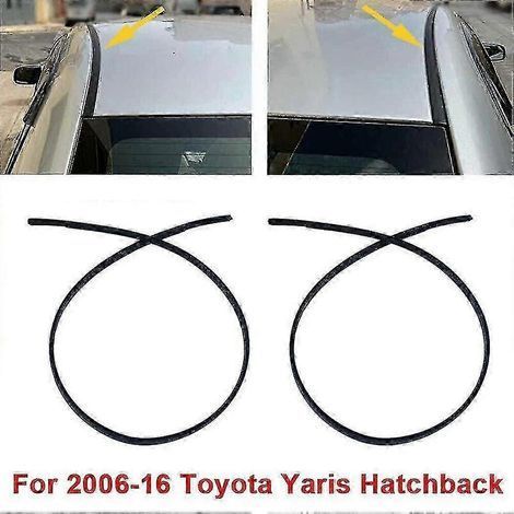 Moulures de toit pour Toyota Yaris Hatchback 2006-2016, côtés gauche et droit