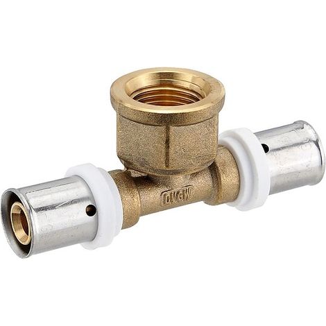 Pressfitting-T-Stück 16 x 2,0 - 1/2 Zoll Innengewinde - 16 x 2,0 mm für MV-Rohr