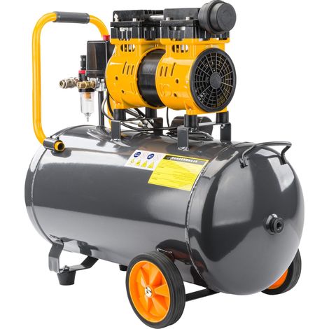 Compresseur à Air Comprimé Sans Huile Double Piston 8 Bar 50 L 3,8 CV (1/4)