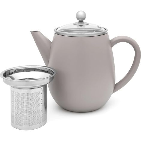 Bredemeijer Duet® Eva Tetera de doble pared gris cemento