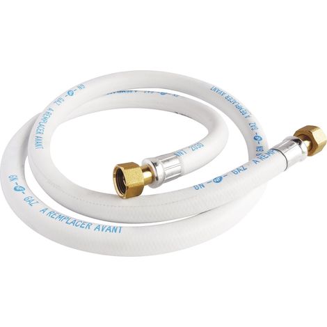 Flexible caoutchouc pour gaz naturel - Longueur 1,5 m - Durée de vie 10 ans - Raccords écrou tournant 15/21 - pour alimenter vos appareils au gaz (1/3)