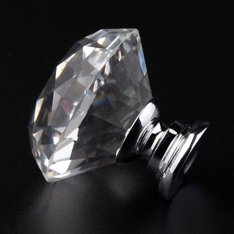 Poignées en cristal de 30 mm pour tiroirs, placards, meubles de cuisine et portes poignées transparentes de 30 mm (1/5)