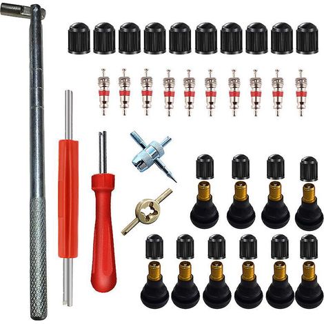 35pcs Valve Pneu Voiture Tr412, Pcs Voiture Pneu Tubeless Valve Valve Pneu Voiture Kit Pneu Tige De Valve Bouchon Tige De Valve De Pneu Pour Voitu (1/5)