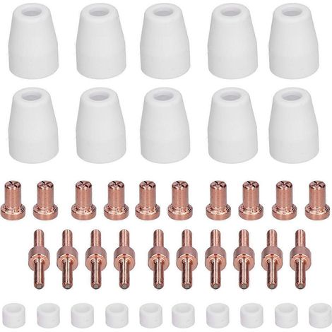 Kit de 3140 pièces comprenant une buse d'électrode plasma, des consommables pour torche de découpe et des accessoires de soudage et de découpe.