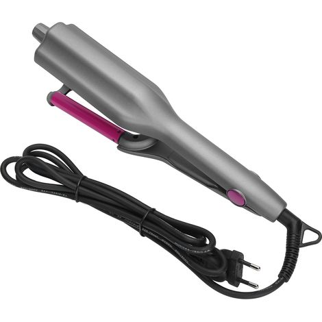 Fer à friser électrique LCD 3 tubes ion négatif réglable 110-240V prise UE, boucleur cheveux professionnel (1/5)