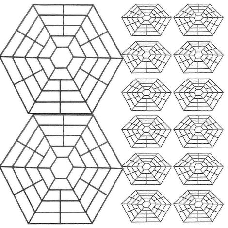 30 filets de pêche hexagonaux pratiques, filets de protection pour bassins et barrières à poissons en plastique (1/2)