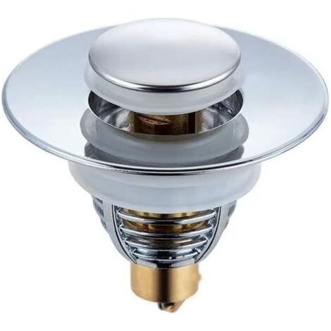 Bonde évier 32-42mm – Bouchon de vidange amélioré en acier inoxydable 304 – Système pull-up anti-blocage pour salle de bain et cuisine (1/4)