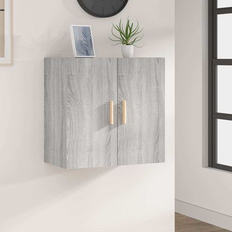 817592 vidaXL Wall Cabinet Grey Sonoma 60x30x60 cm Engineered Wood (1/5)