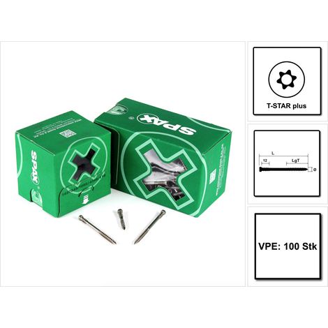 SPAX 0537000500803 Holzschraube 5 mm 80 mm T-STAR plus Edelstahl A2 100 St.