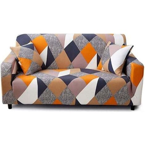 Housse de Canapé avec Accoudoirs Protecteur Canapé Extensible 3 places 190-230cm (1/5)