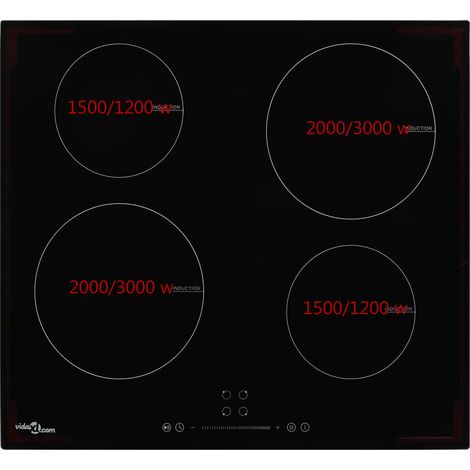 INLIFE Plaque de cuisson à induction 4 brûleurs Contrôle tactile 7000W (1/4)