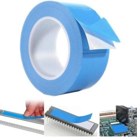 Ruban thermique double face, 25 m × 20 mm, épaisseur 0,15 mm Adapté aux dissipateurs thermiques, IGBT, CPU et GPU (1/5)