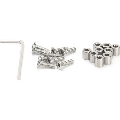 Kit de support à vis, plaque de support en acier inoxydable, entretoise M3, accessoires pour imprimante Prusa MK3 (1/5)