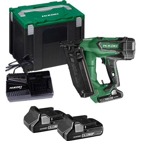 Hikoki – Cloueur de finition 18V Li-Ion NT1865DAW6Z – Moteur Brushless – Longueur clou 32-65 mm – Pour bois dur et teck (1/4)