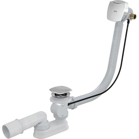 Alca - Kit vidange et trop-plein de baignoire avec remplissage, pour baignoires à parois épaisses, longueur 1000 mm, chromé A565CRM2-100 (1/2)