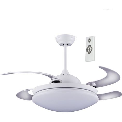 Ventilador LED con aspas plegables Twin Blanco (36W)