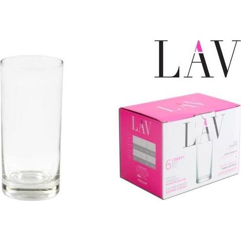 Lav Liberty set de 6 vasos transparentes 295 ml