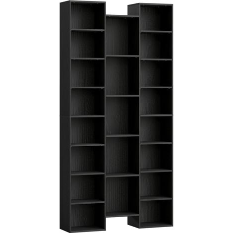 21-Compartment Bookshelf - Black (1/5)