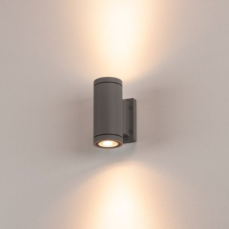 [GEBRAUCHT] B-Ware SLV Außenwandleuchte Halogen GU10 70 W New Myra Wall Up & Down Anthrazit27 (1/2)