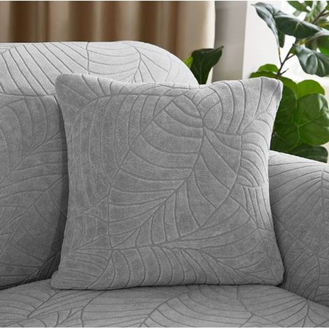 Wasserabweisender Sofabezug pro Sofasegment Hellblaues Jacquard Blattmuster 4 Sitzer 235 300 cm 1 Stück (1/5)