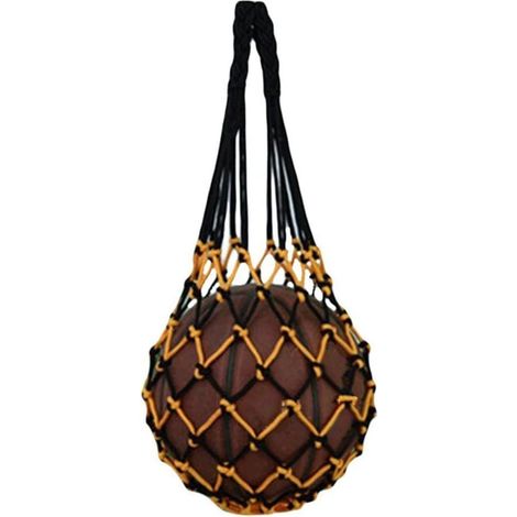 Sac à Ballon - Filet en Nylon Résistant - Pour Basket Ball Football Volley-Ball - Sac de Transport Portable pour Enfant et Adulte - 1 Pièce (1/5)