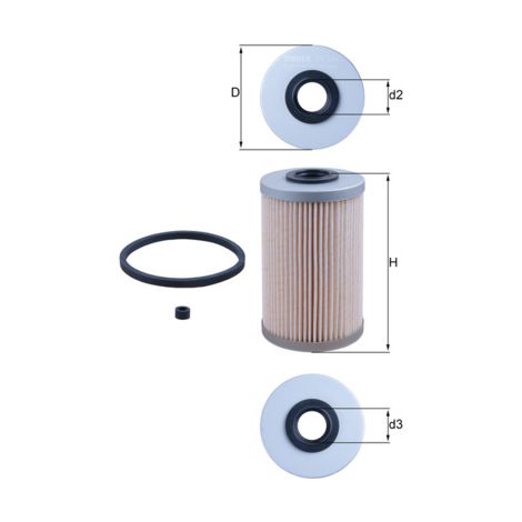 Filtro carburante Knecht KX204D (1/2)