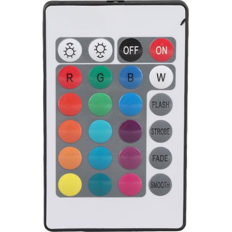 Spot encastré LED 5W avec télécommande infrarouge, 16 couleurs et 4 modes clignotants, éclairage RGBW à intensité variable, plafonnier (1/5)