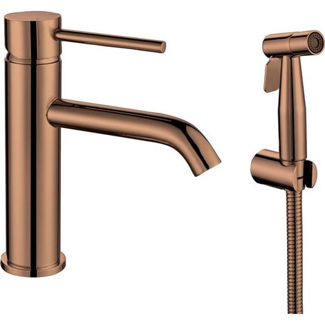 RHAPSODY mitigeur de lavabo avec douchette de bidet, cuivre mat