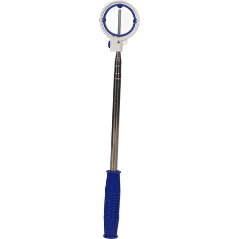 Canne à ramasser balles de golf télescopique 8 sections acier inoxydable bleu blanc ramasse-balles accessoire golf (1/5)