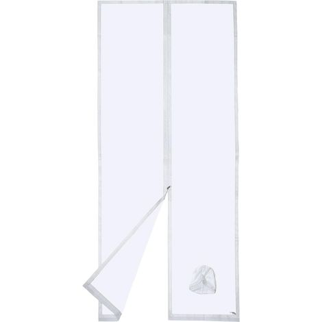 Türdichtung für mobile Klimageräte mit eingenähter Schlauchverlängerung für optimale Kühlleistung und reduzierten Energieverbrauch, mit Reißverschluss, 100 x 210 cm (1/5)