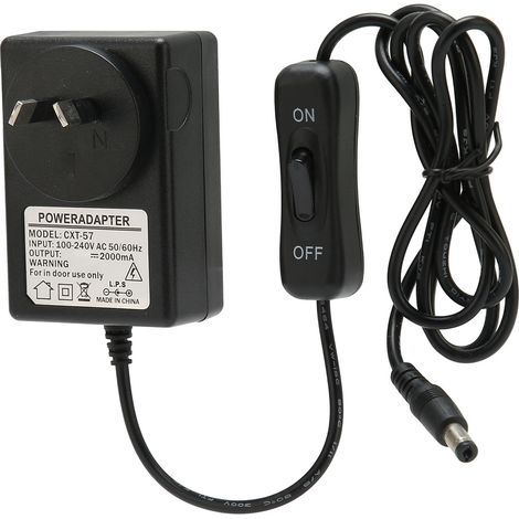 Adaptateur Secteur 12V 2A 24W pour Découpeuse à Mousse, Alimentation 100‑240V avec Fiche AU (1/5)