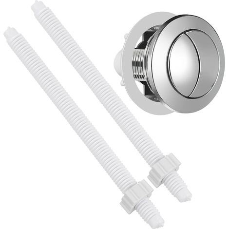 Bouton-poussoir de Réservoir de Toilettes Rond Argenté 114 Mm (1/5)