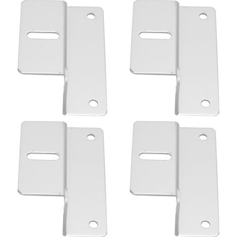 Lot de 4 supports de fixation solaire en Z en aluminium haute résistance pour panneaux photovoltaïques caravane bateau yacht camping-car (1/5)
