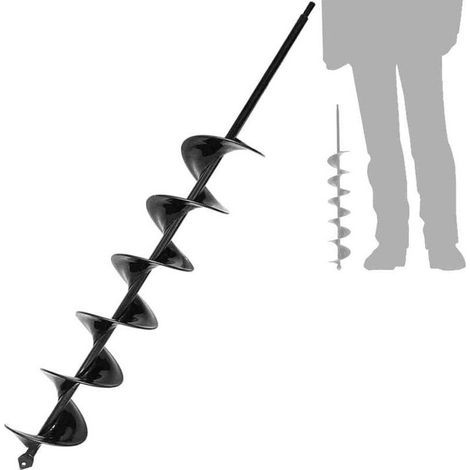 Tarière à sol 50 mm x 450 mm pour la plantation – Tarière de jardin Easy Planter – Tarière à sol pour bulbes de fleurs et plantes de massifs (1/5)