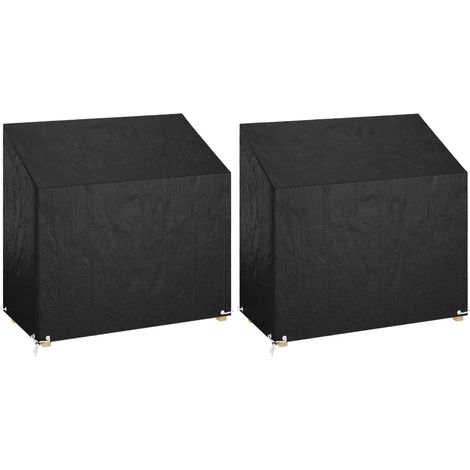 Abdeckungen für Gartenbank 2 Stk. 8 Ösen 130x70x70/88 cm