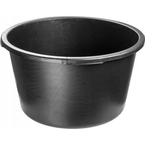 KADAX Baueimer, Mörtelkübel, aus Kunststoff, Schwarz, 65L