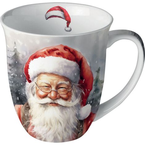 Mug en porcelaine fine Père Noël  0,4 litre (1/2)