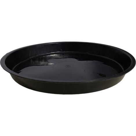 Saucer À Drip - Bac À Eau Pour Pot De Plante - Usage Intérieur Et Extérieur - Diamètre Externe 16 Cm - Hauteur 2,1 Cm - Noir - 1 Pièce (1/5)
