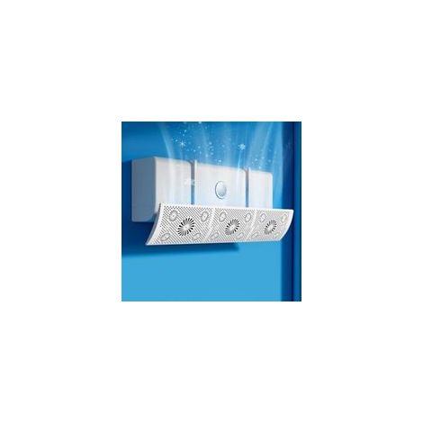 Déflecteur Climatisation Universel - Élimine les Courants d'Air Directs, Double Fonction Été/Hiver, Installation sans Perçage, Anti-Condensation - Idéal Chambre et Bureau (1/5)