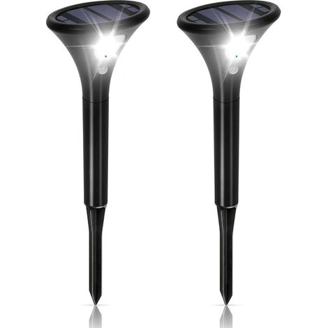 Lampe Solaire Extérieur Jardin Lumière Solaire Exterieur Étanche IP65 Eclairage Spot Solaire Exterieur LED Sécurité Sans Fil Fonctionne Jusqu'à 120 Heures avec Détecteur de Mouvement (2) (1/5)