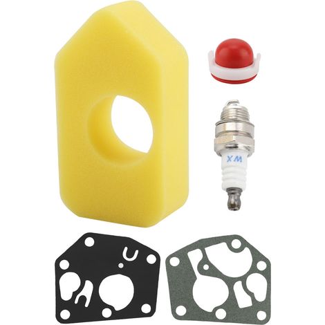 Kit de joints de filtre à air et de bougie d'allumage pour moteurs Briggs & Stratton 795083, 698369 et 694394 (1/5)