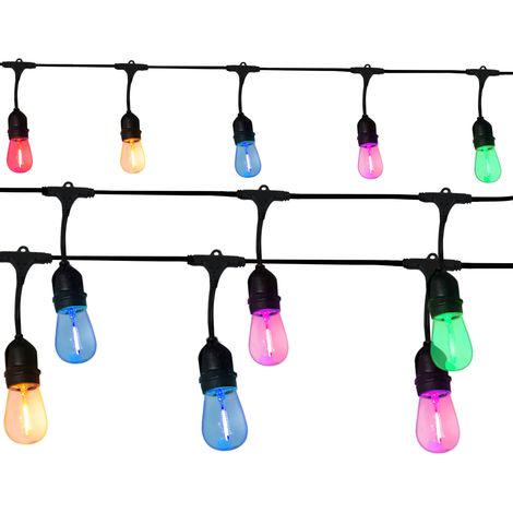 Girlanda luminosa esterna 5,6m 10xE27 36V IP44 Polux (1/5)