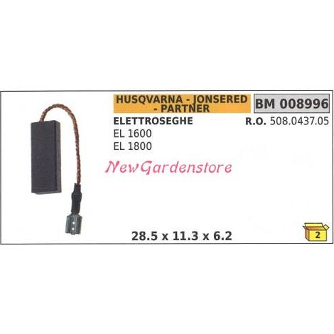 KIT spazzole HUSQVARNA per elettrosega EL 1600 1800 008996 508.0437.05