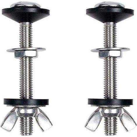 2 Pièces Vis de Fixation pour Réservoir de Toilette Connexion et Installation Accessoires WC (1/4)